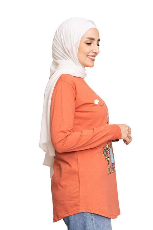 Ginger Printed Long - Sleeve Design 33 - Khotwh